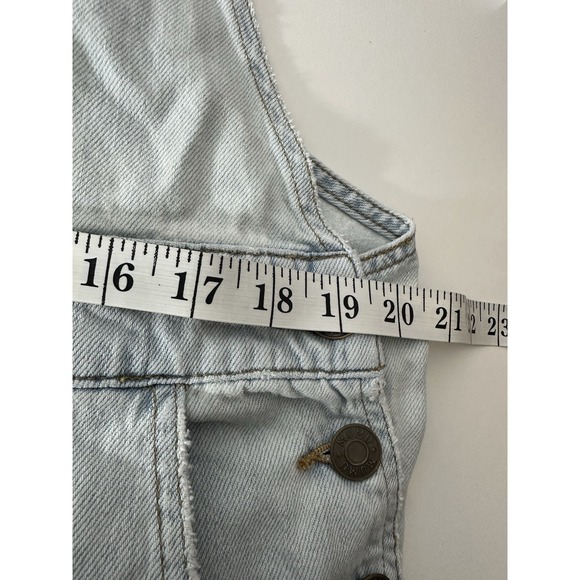 Show Me Your Mumu Overalls Women's Large Blue Shorts Distressed Designer Classic - Picture 5 of 10